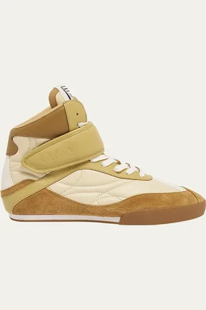 Chloé Kick Mixed Leather High-Top Sneakers