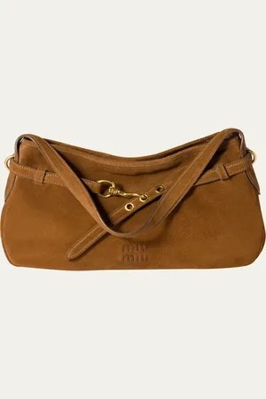 Miu Miu Aventure Suede Shoulder Bag
