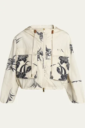 Moncler Sauvan Printed Short Parka