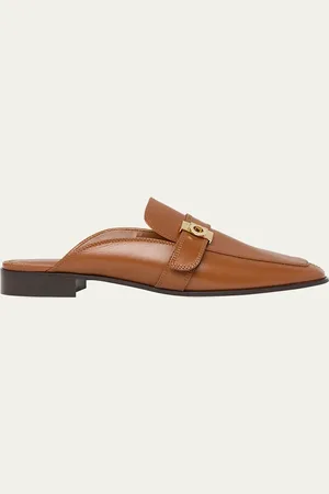 Salvatore Ferragamo Mavira Leather Gancini Strap Loafer Mules