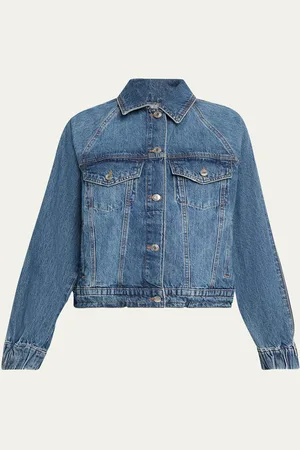 Simkhai Amie Zip-Sleeve Denim Jacket