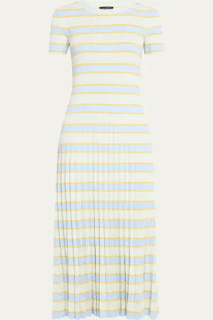 RAG&BONE Eloise Stripe Short-Sleeve Maxi Dress