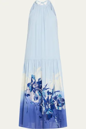 Kobi Halperin Daelia Sequin Floral-Print Halter Maxi Dress