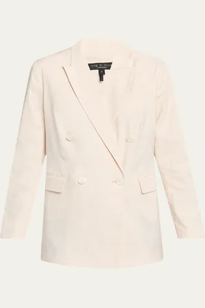 RAG&BONE Emile Double-Breasted Linen Blazer
