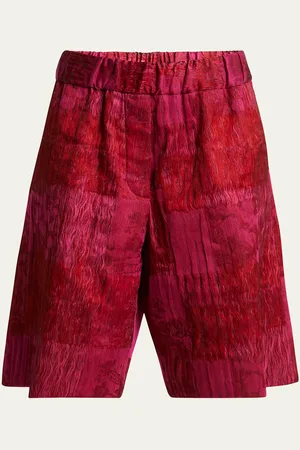 DRIES VAN NOTEN Pomy Patchwork Crinkle Shorts
