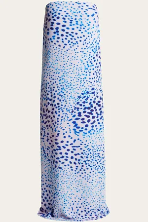 DRIES VAN NOTEN Doja Printed Strapless Long Dress