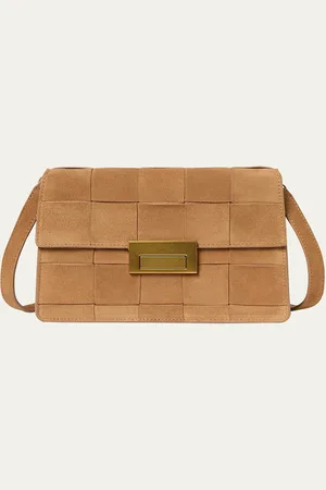Loeffler Randall Delphine Woven Suede Crossbody Bag