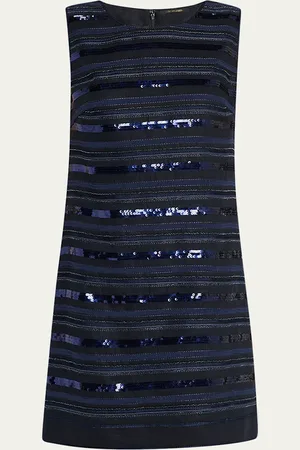 Kobi Halperin Jenae Sleeveless Beaded Linen Mini Dress