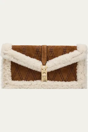 Stuart Weitzman Milan Sheep Shearling Fur Clutch Bag