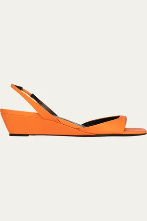 Pierre Hardy Amber Leather Wedge Slingback Sandals