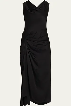 A.L.C. Dara Sleeveless Satin Midi Dress