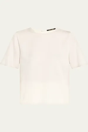 Kobi Halperin Maryl Crewneck Silk Blouse