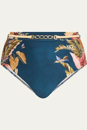 ZIMMERMANN Ascension High-Waist Bikini Bottoms