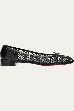 Christian Louboutin Sweet Jane Net Red Sole Ballerina Flats