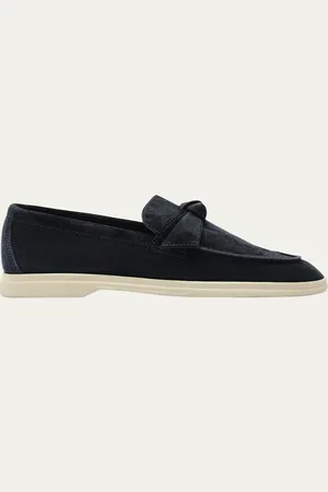 ALEXANDRE BIRMAN Clarita Knotted Suede Loafers