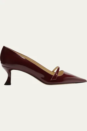 ALEXANDRE BIRMAN Tita Shiny Leather Mary Jane Pumps