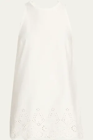 Kika Vargas Fran Eyelet Cotton Dress
