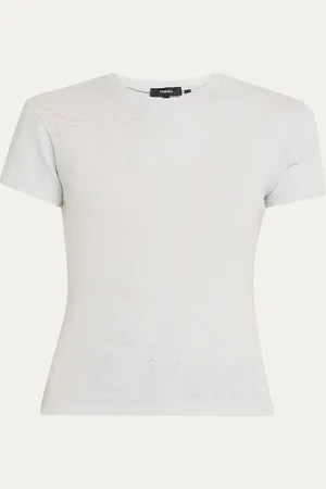 THEORY Tiny Tee 2 Nebulous Organic Cotton Top