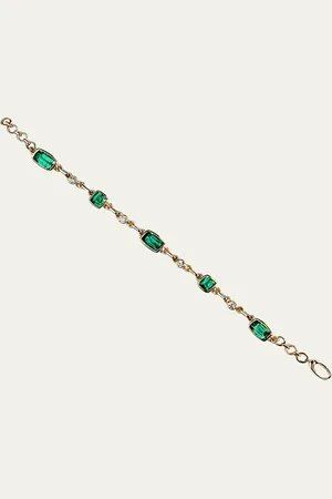JIA JIA 14K Green Tourmaline and Diamond Bracelet