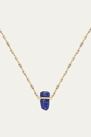 JIA JIA Tanzanite and Diamond Bar Tennis Necklace