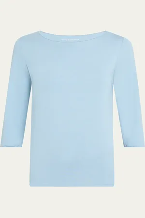 Majestic Soft-Touch Marrow-Edge Boat-Neck Top
