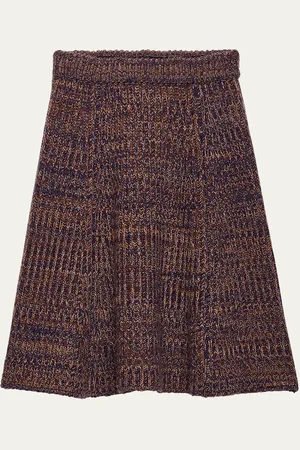 スカート PRADA Women Mid Skirts P176WGSOOO12VC F0192 BROWN Ebony Poplin wrap skirt | PRADA