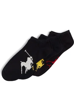 Ralph Lauren Big Polo Player Socks, Pack of 3