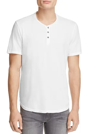 Graham & Spencer Velvet Fulton Scallop Hem Henley Tee