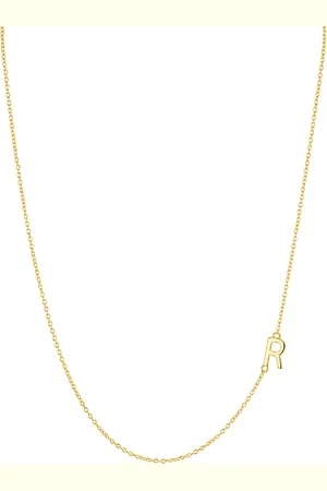 Argento Vivo Asymmetrical Initial Necklace in 18K Gold-Plated Sterling Silver, 16
