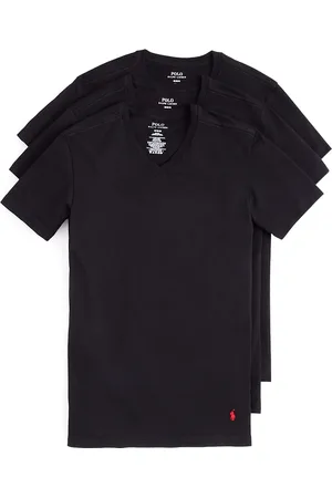 Ralph Lauren Slim Fit V-Neck Undershirt, Pack of 3