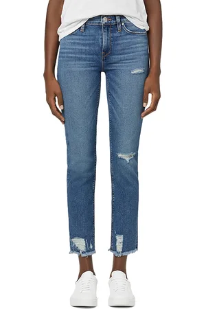 Hudson Nico Mid Rise Ankle Straight Jeans in