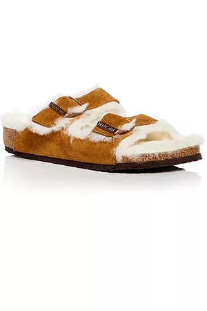 Birkenstock Unisex Arizona Shearling Slide Sandals - Toddler, Little Kid