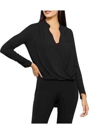 BCBG Max Azria Jaclyn Drape Front Blouse