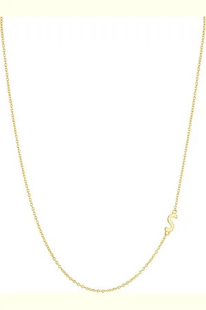 Argento Vivo Asymmetrical Initial Necklace in 18K Gold-Plated Sterling Silver, 16
