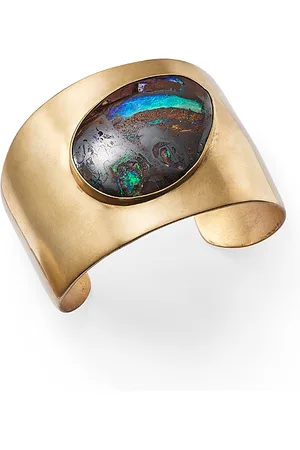 Annette Ferdinandsen 10K & 18K Yellow Gold Boulder Opal Roxy Cuff Bracelet