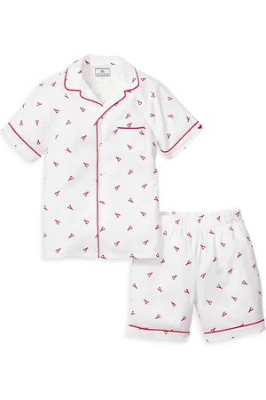 Petite Plume Unisex Brixham Lobster Pajama Shorts Set