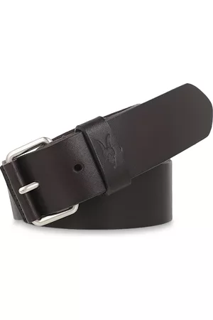 AllSaints Men's Ramskull Leather Belt