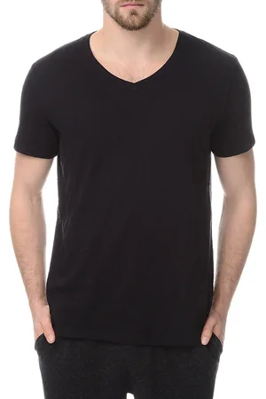 ATM Anthony Thomas Melillo Atm Slub Cotton Slim Fit V Neck Tee