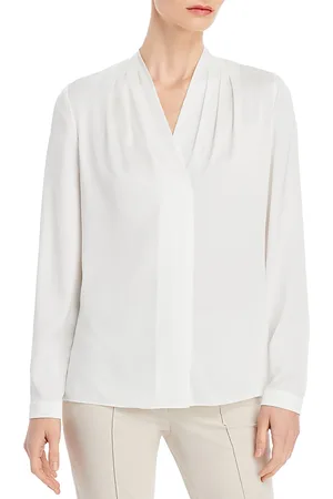 Kobi Halperin Nellie Silk-Blend Pleated Blouse