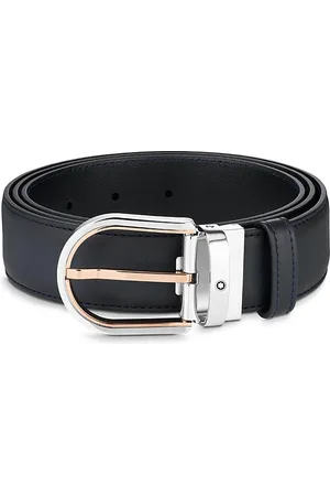 Montblanc Horseshoe Buckle Reversible Leather Belt