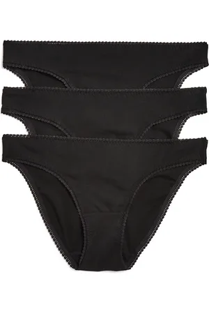 On Gossamer Cabana Cotton Blend Stretch Hip Bikinis, Set of 3
