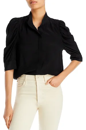 Frame Gillian Puffed Shoulder Blouse