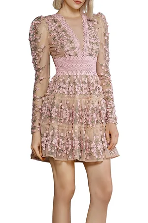 Bronx and Banco Megan Embroidered Mini Dress