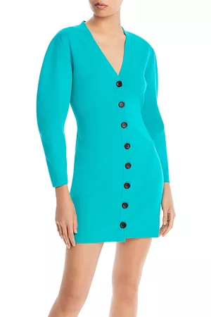 A.L.C. Nate Button Front Sweater Dress