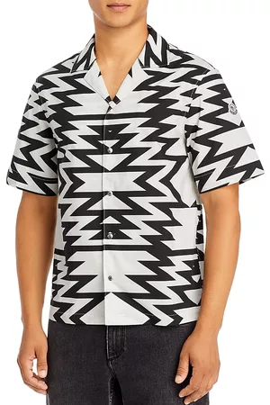 Moncler Men Shirts - Geometric Printed Shirt