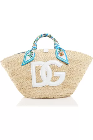 Dolce & Gabbana Women Tote Bags - Kendra Logo Scarf Basket Tote