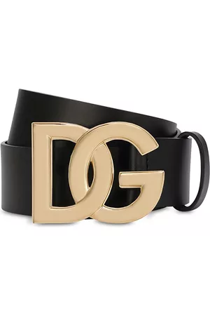 Dolce & Gabbana Men Belts - Men's Logo Leather Belt