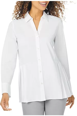 Foxcroft Women Tunics - Pippa Non Iron Pleated Tunic Shirt
