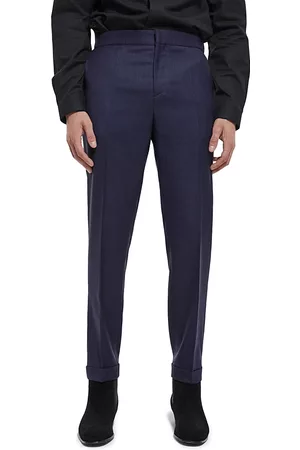 The Kooples Slim Fit Wooly Fil A Fil Suit Pants