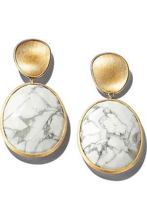 Marco Bicego 18K Yellow Gold Lunaria Howlite Drop Earrings